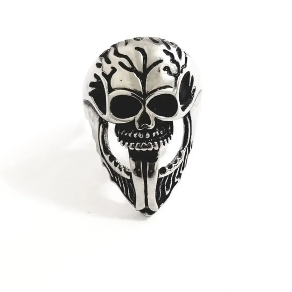New‎ stainless steel skull ring size 12